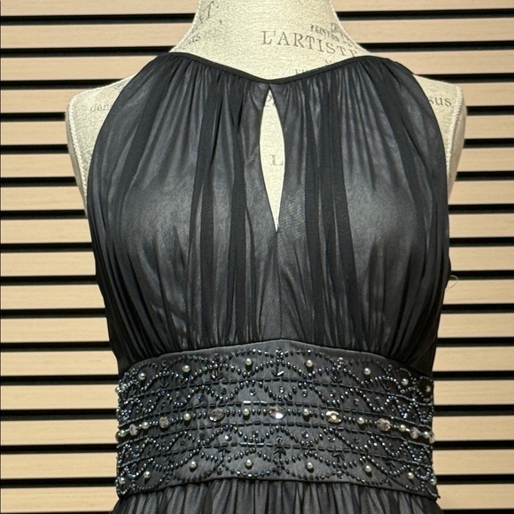 Jessica Howard Black Chiffon Maxi Dress - Picture 2 of 13